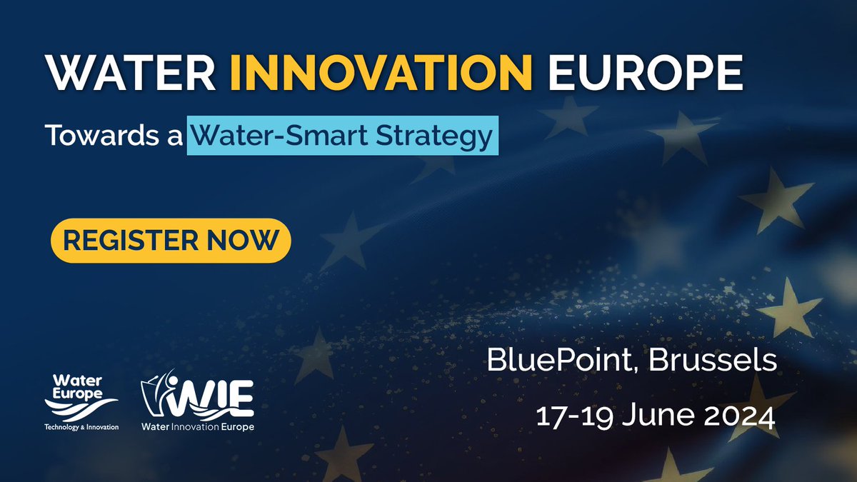 🗓️On 17 -19 June, @WaterverseEU project will be promoted during the #WIE2024 conference, under the theme 'Towards a Water-Smart Strategy'. 🔔Join the event to experience 3 days of networking moments with expert insights from the 💧 sector. Registrations: buff.ly/4bqshYG