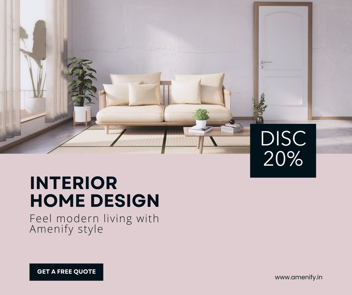 Elevate your home with Amenify Advantage! 🌟 Get 20% off Home Furnishing for a limited time. Stylish, quality pieces to make your vision a reality. Offer ends soon! 🛋️🖼️

Transform your space: amenify.in

#homeinterior #homerenovation #interiordesign #AmenifyHome 🏡