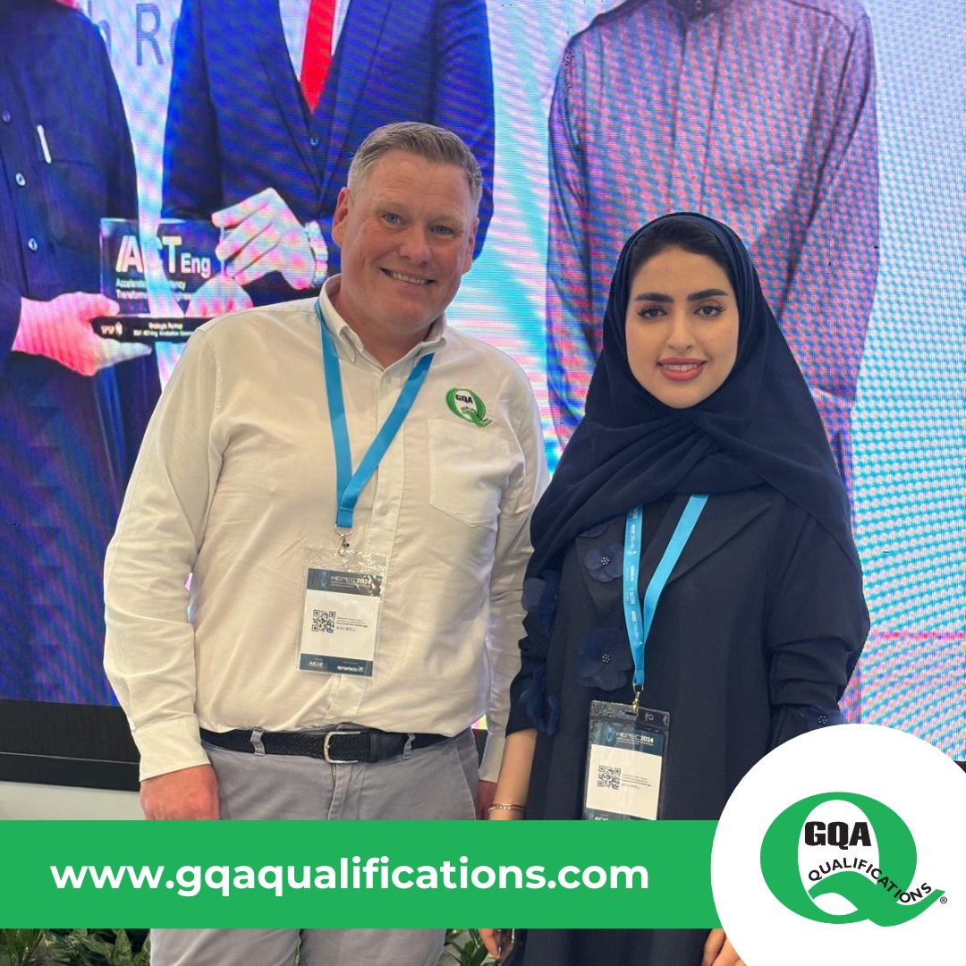 Simon has been in Saudi Arabia again!

Our EQA Simon was over in #SaudiArabia last week attending an exhibition and supporting some of our GQA Approved centres in the region with their work delivering qualifications.

#GQAQualifications #BigGreenQ #GQAAbroad