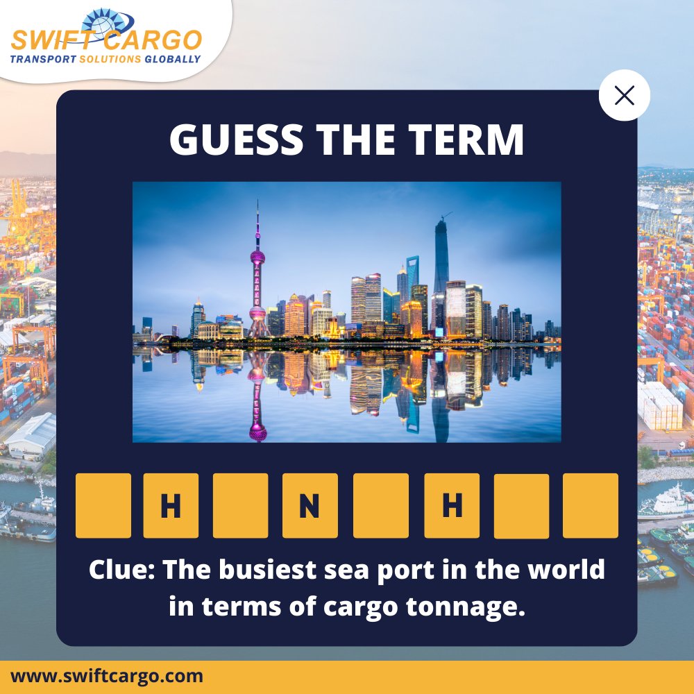 Guess the word. Drop your answers in the comments below!

#swift #projectcargo #logistics #freightforwarding #freightforwarders #shippers #containershipping #transportation #guesstheword #brainteaser