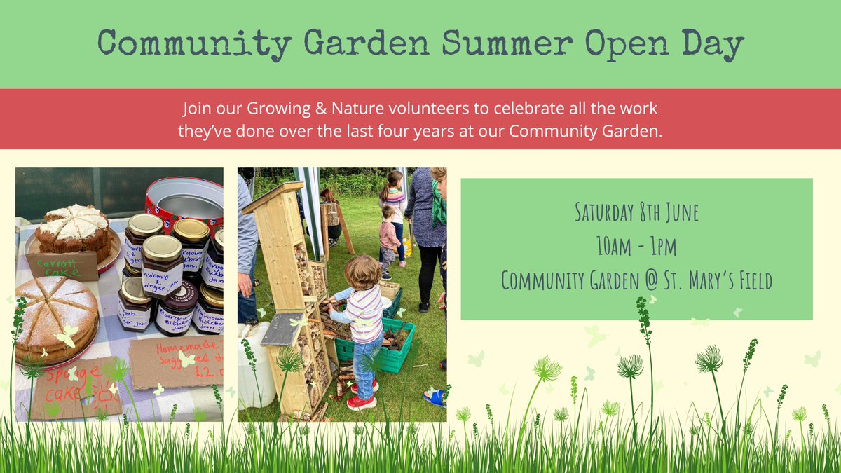 Our Action for Nature and Food & Growing volunteers are hosting a Summer Open Day at the Community Garden at St. Mary's Field on Sat 8th June (10am-1pm) to coincide with #TaysideBiodiversity's 25-year anniversary! Come along! sustainablekirriemuir.co.uk/2024/02/08/gar…