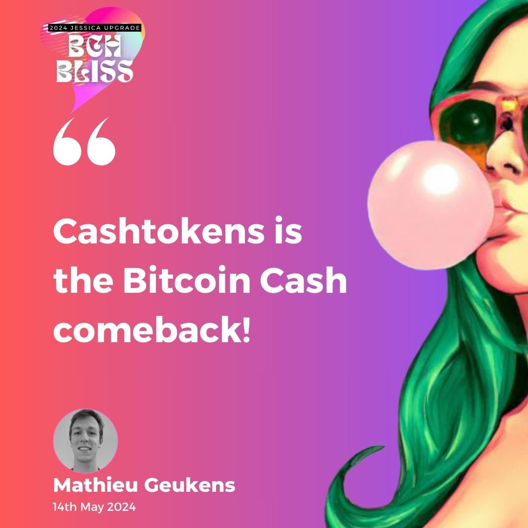 CashTokens is the BitcoinCash comeback! @GeukensMathieu gives the keynote speech at @bchbliss, updating the #BCH community on one of the most unique innovations in #crypto in the last year!