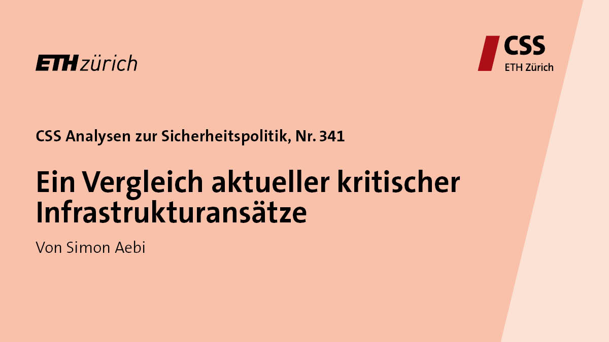 Eine neue Ausgabe der Serie #CSSAnalyses zur #Sicherheitspolitik ist jetzt verfügbar! Der Autor ist Simon Aebi. 💡 Zur vollständigen Analyse geht es hier: css.ethz.ch/publikationen/… #KritischeInfrastrukturen #Risikomanagement