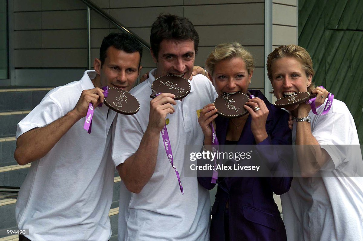 Ryan Giggs, Jason Queally, Tracy Shaw of ''Coronation Street'' and Katharine Merry lend their support to the announcement of Cadbury's sponsorship of the Manchester 2002 Commonwealth Games (2001)