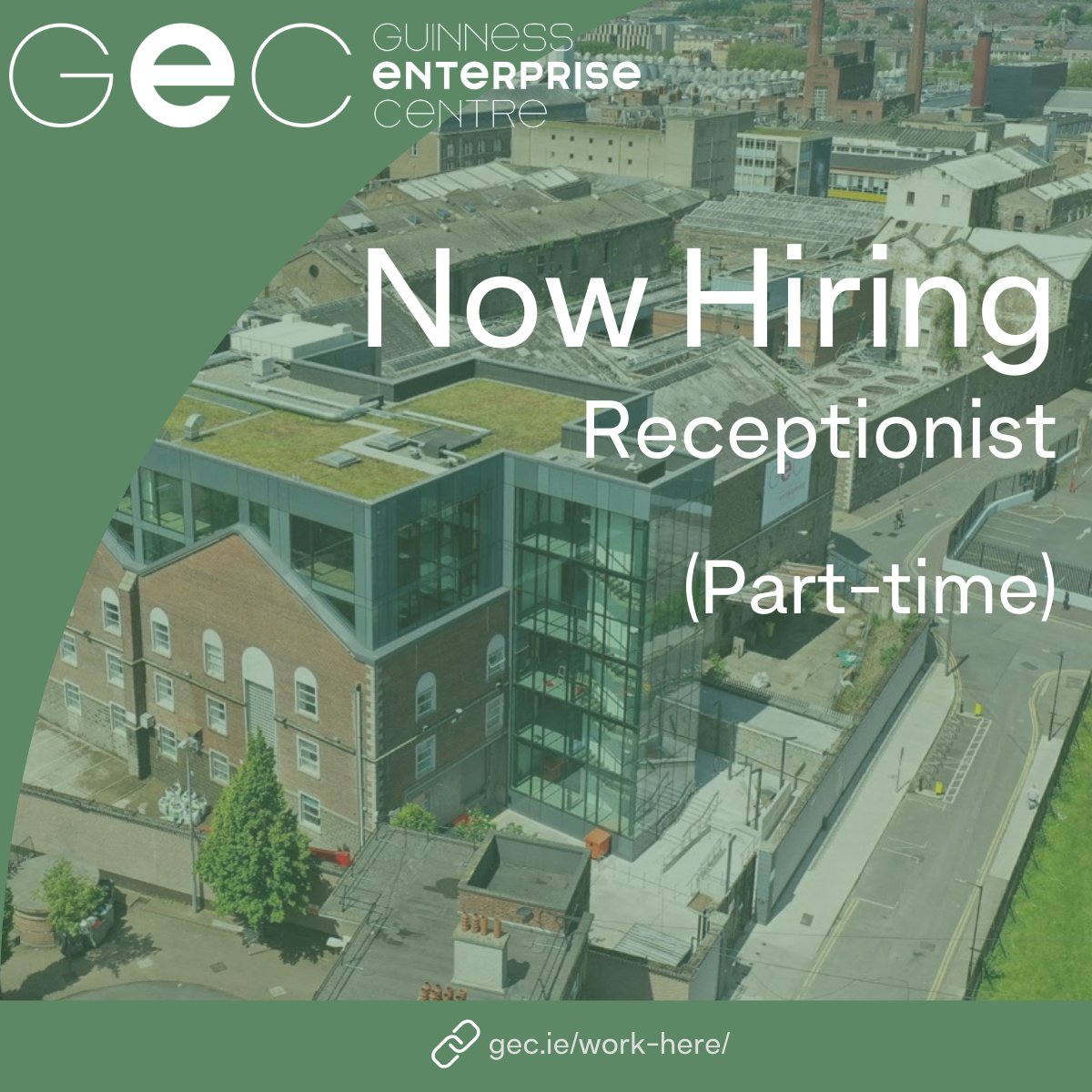 Would you like to work in Ireland's home for entrepreneurs? 🚀 @GECinD8 is hiring a Part-Time Receptionist who will assist with coordinating the front office activities & services Find out more & apply👉 bit.ly/4adNkfX #jobfairy