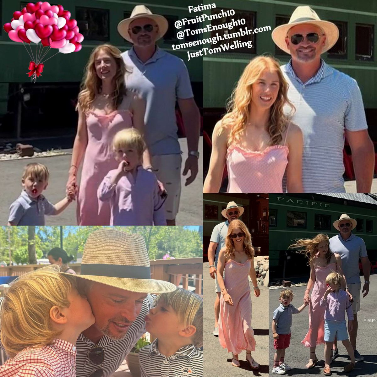 Jessica Rose Lee Welling, I hope you fully enjoyed the special day with Thomson, Rocklin & Tom Welling! You and your lovely family are beautiful and loving all the pretty colors! Love, Fatima - #TomWelling #JessicaRoseWelling #ThomsonWyldeWelling 
#RocklinVonWelling #Smallville