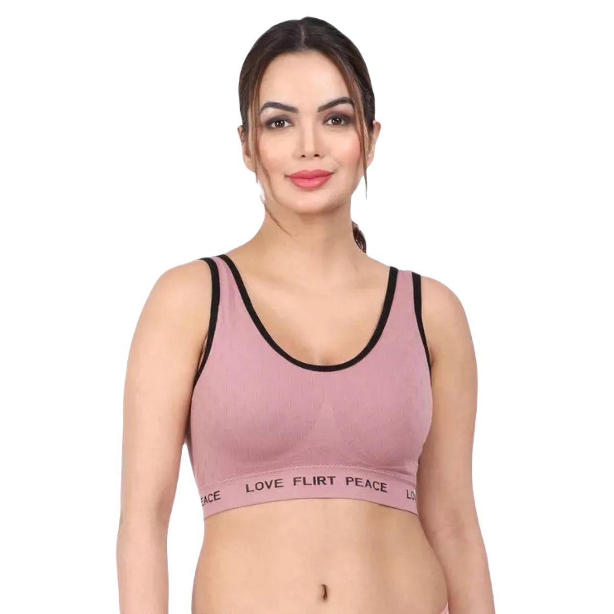 Solid Full Coverage Light Padded Sports Bra Dark Pink

Click To Buy : qrcd.org/5EPS