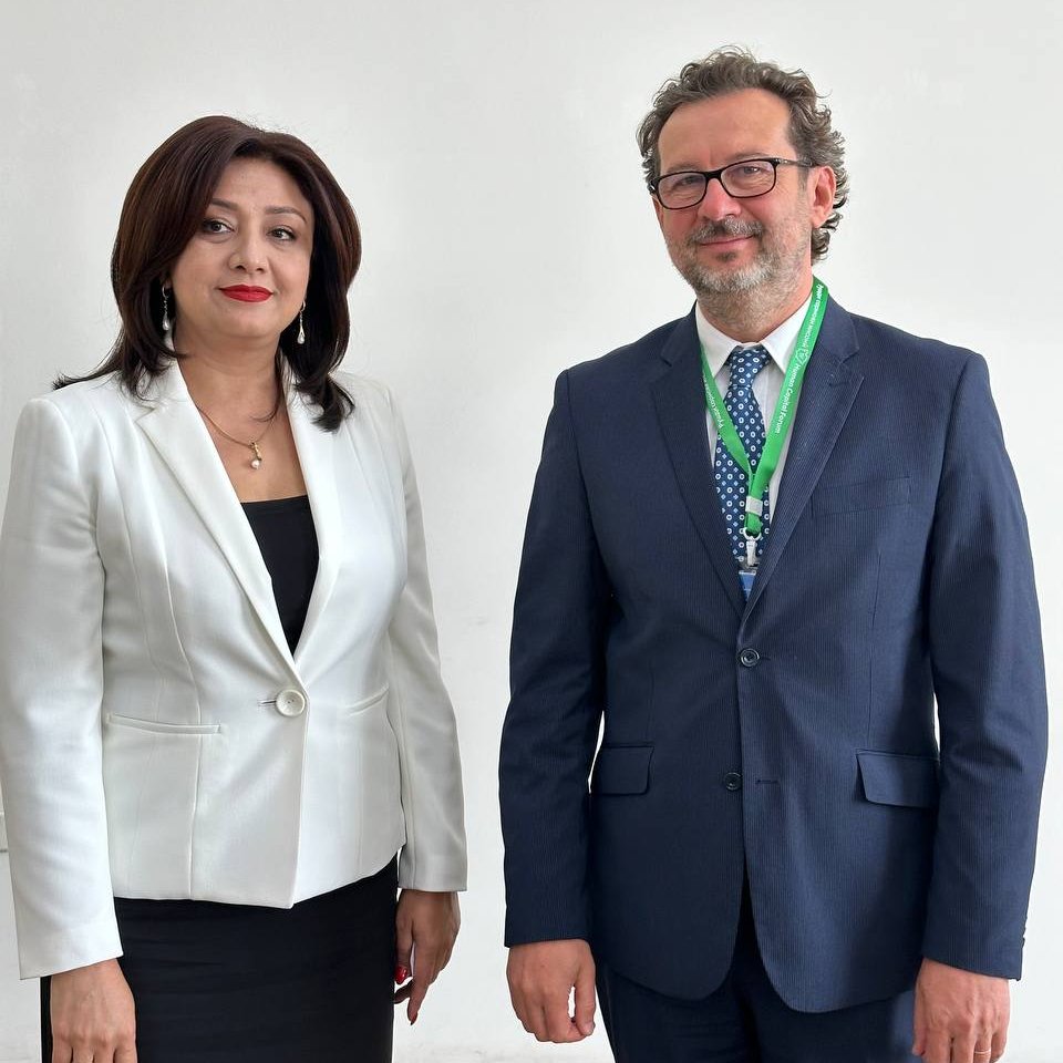 1/1 Today, a meeting between the Regional Deputy Director of @UNICEF_ECA, Mr. Octavian Bivol and the Deputy Prime Minister of #Tajikistan, Ms. Dilrabo Mansuri took place in Dushanbe during the #InternationalHumanCapitalForum.