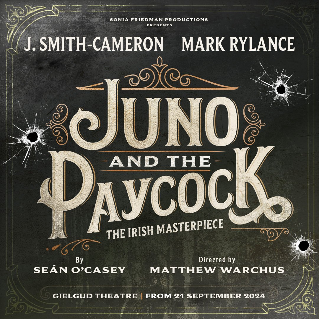 A new production of Seán O’Casey's timeless masterpiece @JunoPaycockPlay will play a limited season at the Gielgud Theatre from 21st September - 23rd November. It stars Tony award-nominee J. Smith-Cameron and Mark Rylance and is directed by Matthew Warchus. Priority booking opens…