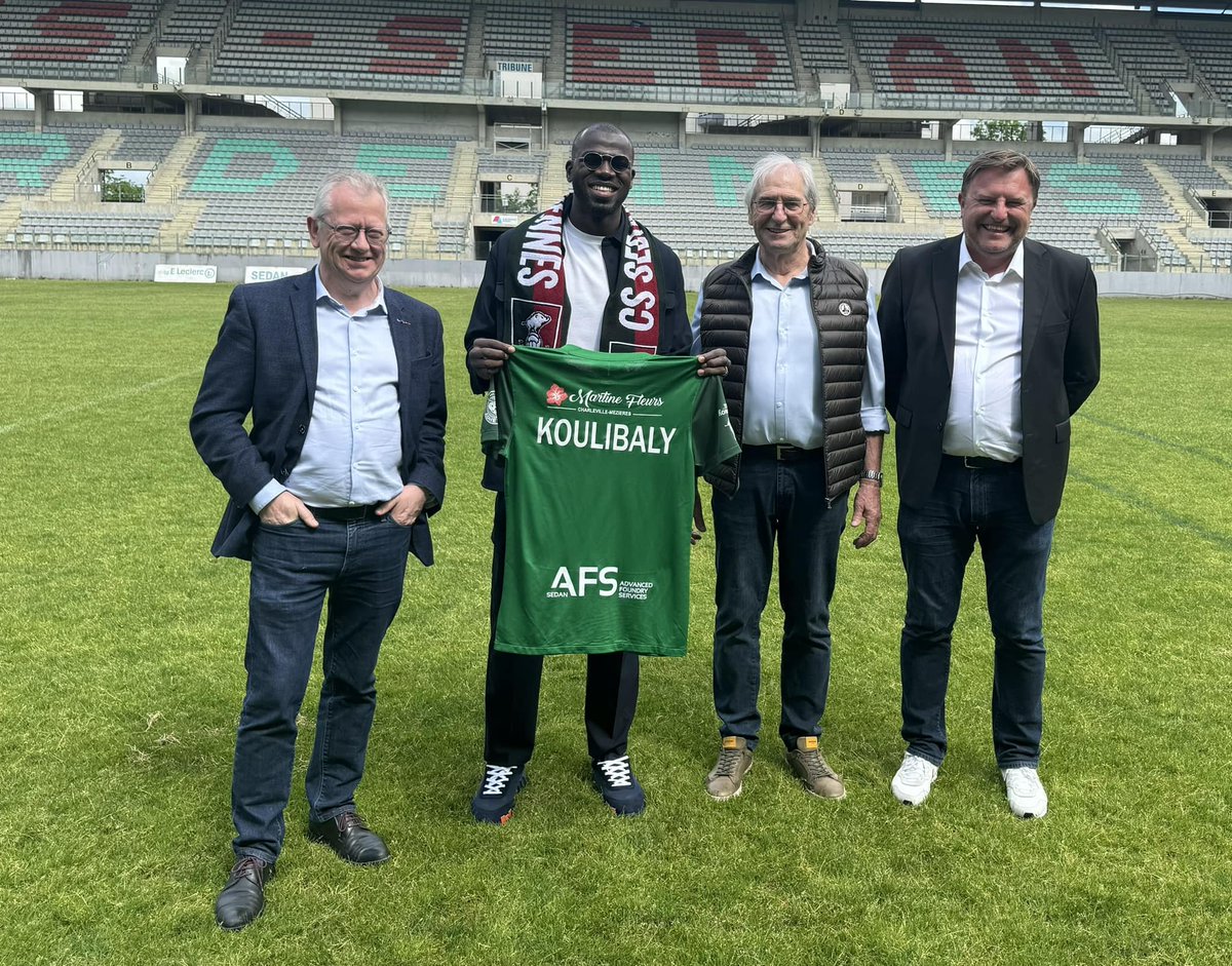 🚨 OFFICIEL ! Kalidou Koulibaly 🇸🇳 devient le nouveau propriétaire du CS Sedan-Ardennes qui évolue aujourd'hui en R2 ! ❤💚 Son projet vise à faire remonter le club en National 2 d'ici 4 ans.