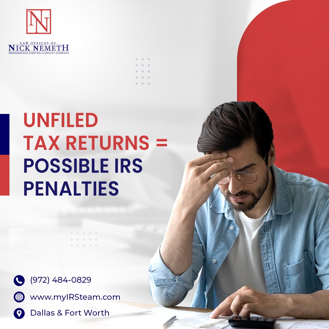 Unfiled taxes doesn’t have to be a source of constant worry. Consult our IRS tax lawyers and let your worries be ours.

For more info, please visit: bit.ly/3DVN5bO

#MyIRSTeam #IRS #Dallas #FortWorth #TaxAttorney #TaxRelief