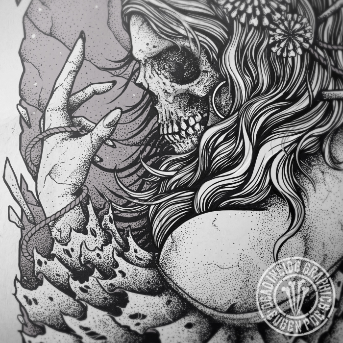 Skull faced lady, working on a new graphic today!

#skull #artwork #graphic #drawing #ilustration #design #darkart #skullart #obscureart #darkartwork #darkartist #skull #macabre #horrorart #horror #macabreart