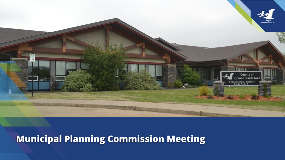 Today's County of Grande Prairie Municipal Planning Commission meeting starts at 10 a.m. in Council Chambers located in the County's Administration Building. Read the agenda and get more meeting details at loom.ly/1BnSZVM