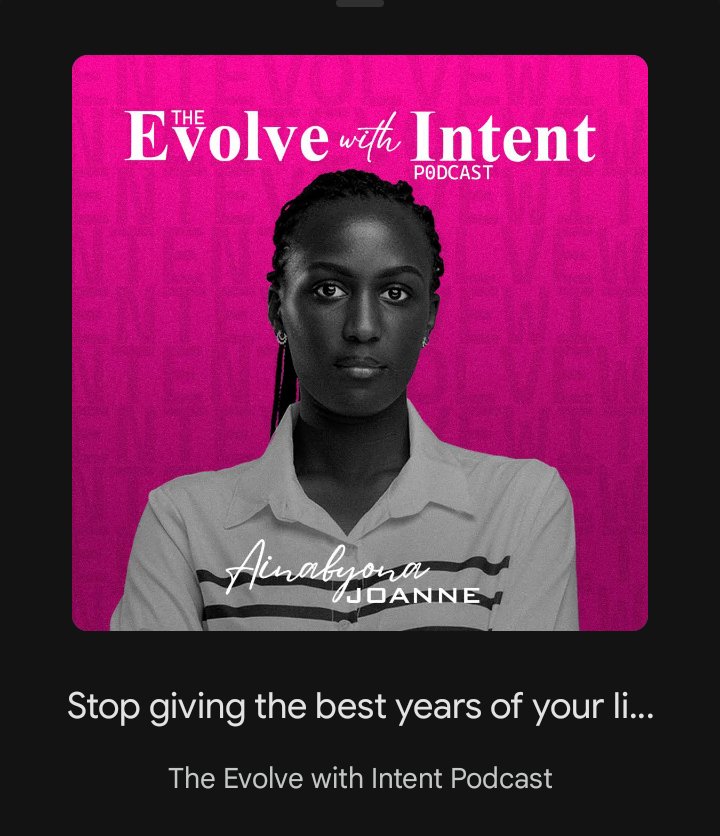 ConspicuousUg's tweet photo. Stop giving the best years of your life to the wrong people! Narrated by @ainabyonajoanne
https://t.co/Mw3RUvbGx4
#Podcasts
#Growth
#Health
#Life
#Conspicuous https://t.co/IqIScOZc9j