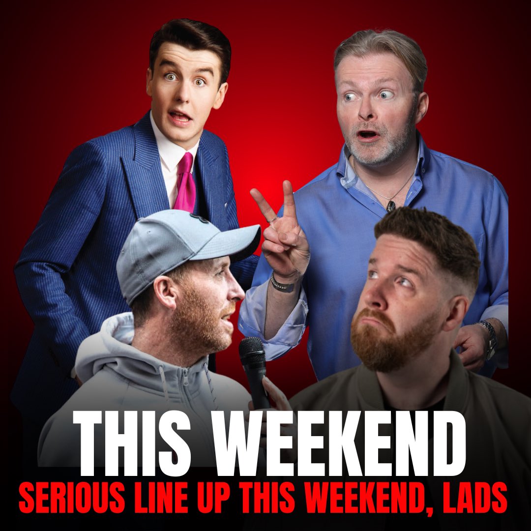 Absolute belter of a line up this weekend at the Lounge 🔥 

You look like you need a good night out so why not book the Laughter Lounge for this weekend? Food, drinks and comedy all under one roof - what more could you want! 

Tickets available now on LaughterLounge.com 💅🏻
