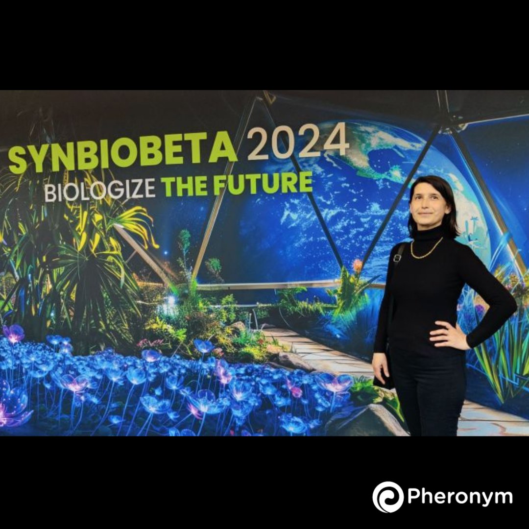 Synbiobeta has an amazing conference art every year. We loved this year’s @Synbiobeta tag line, “Biologize the Future.” That's exactly what Pheronym is doing with #pheromone manufacturing. We are using biology to make #nematode pheromones.

#biomanufacturing #pheromones #biotech