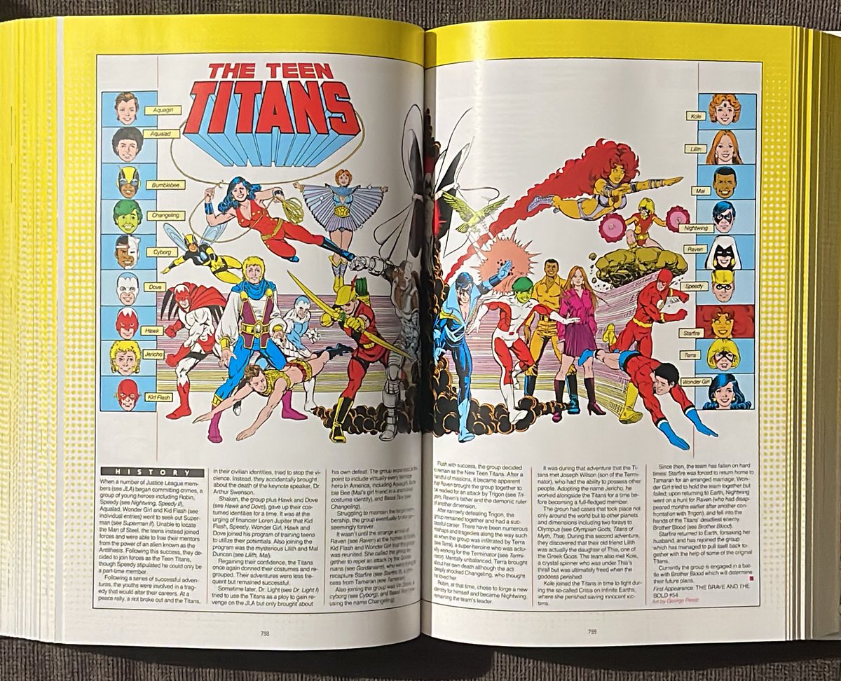 A good Tuesday morning, afternoon, evening everyone! Today’s Who’s Who entry is everyone’s favorite, the Teen Titans! Again, any chance to post George Perez artwork… #WhosWho #TeenTitans #DCcomics #comics