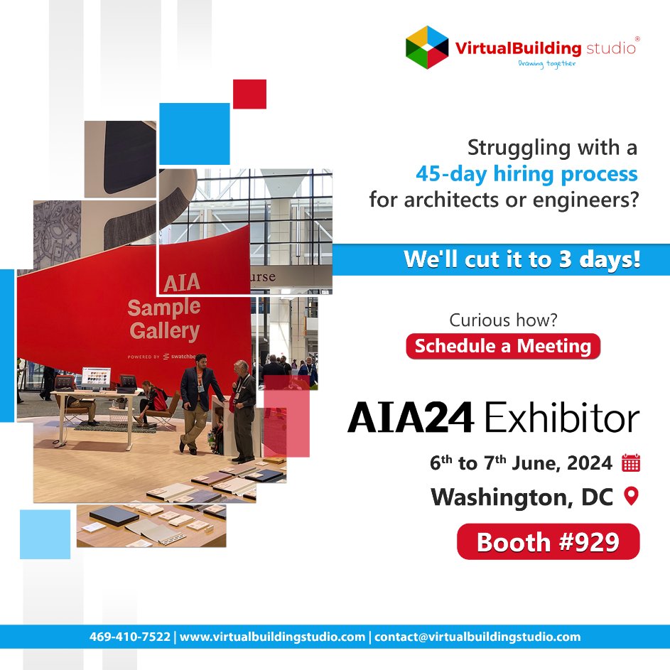 Ready to fast-track your hiring game? Meet us at AIA'24 and find out how we onboard top 1% architects and engineers in just 3 days! 🔥👷

Schedule a Meeting - bit.ly/3Uvju0F

#AIA #AIAExpo #AIA2024 #USA #Event #Architecture #Design