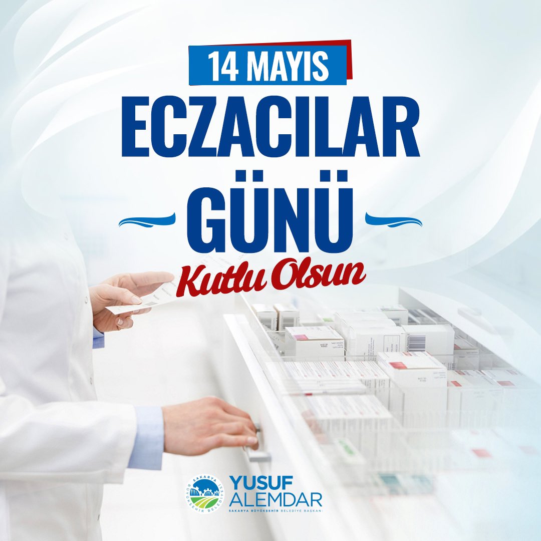 Toplum sağlığının korunması için özveri ve fedakârca çalışan tüm eczacılarımızın 14 Mayıs Dünya #EczacılıkGünü kutlu olsun.