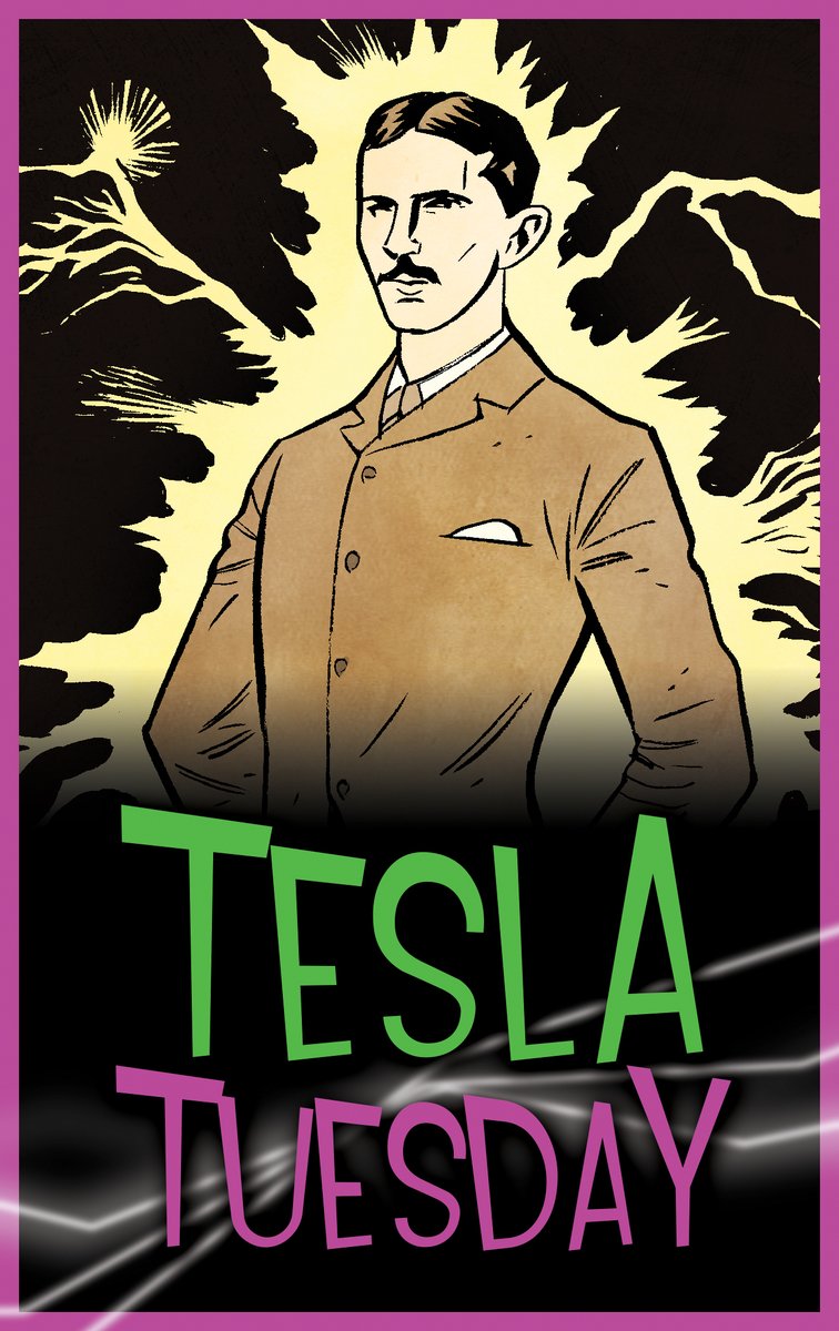 Tesla Tuesday! Tesla invented alternating current, which is used in every home and business in the world! #comics #books #graphicnovels #bonecomics #jeffsmith #cartoonbooks #TUKI #RASL #THORN @jeffsmithsbone @cartoonbooksinc