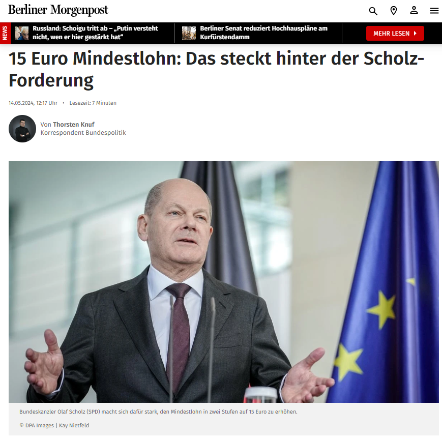 Steigt der Mindestlohn auf 15 Euro? Bundeskanzler Olaf Scholz (SPD) jedenfalls ist dafür. Die Vorstandsvorsitzende des Sozialverbands Deutschland (SoVD), @michaelaengel, sagte: „Wir begrüßen es sehr, dass nun auch der Bundeskanzler der schon lange formulierten SoVD-Forderung