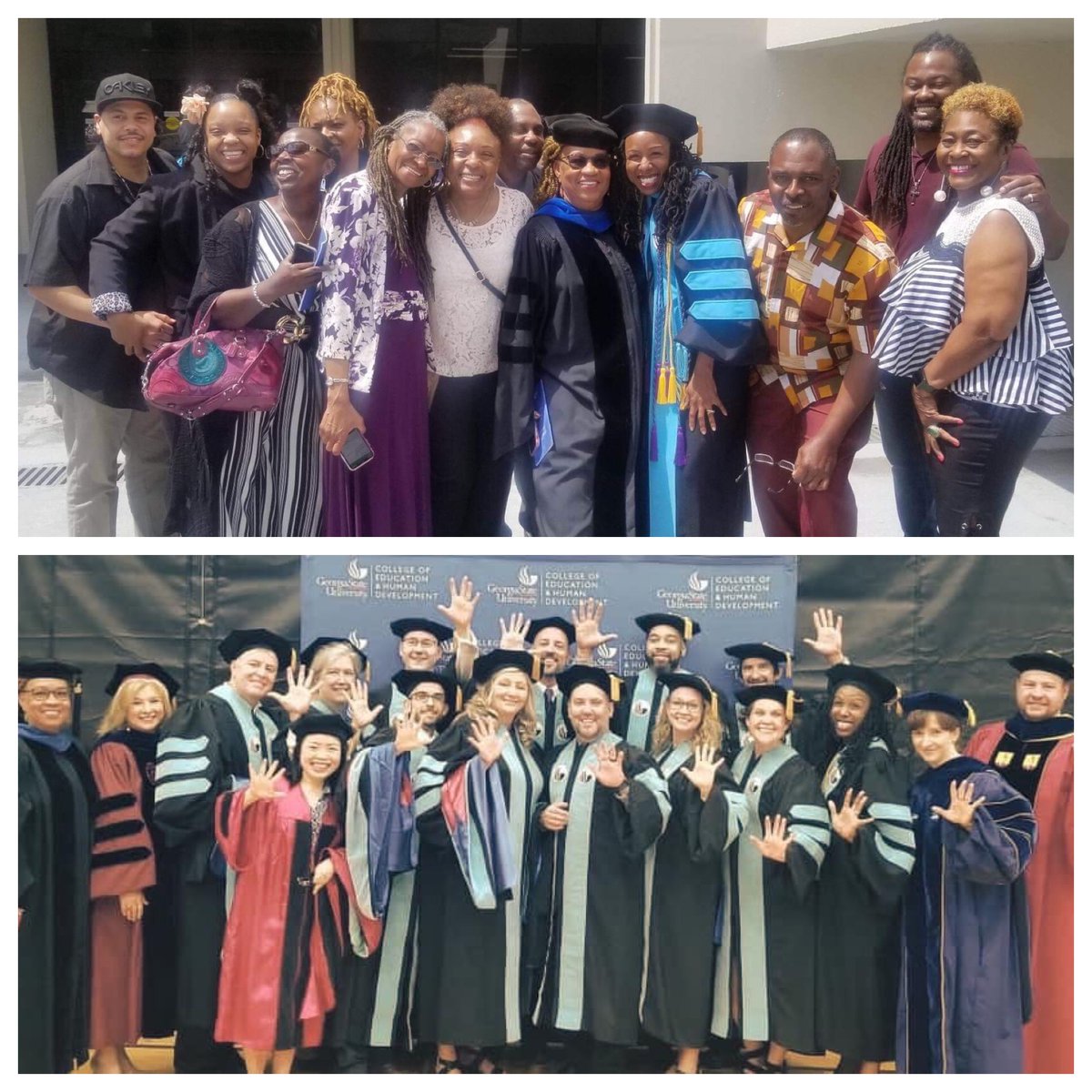 5 years later... #DoctorofEducation #BlackDoctoratesMatter @blkwedd @leaders_black @GSUEdLead @LeadGlobalOrg @WCAPSnet @highereducation ♥ 🎓 👏🏽 ☺ @BlackWomen4Edu @leadereducation @gsucehd @GeorgiaStateU @WomenLeadGSU #EdLead