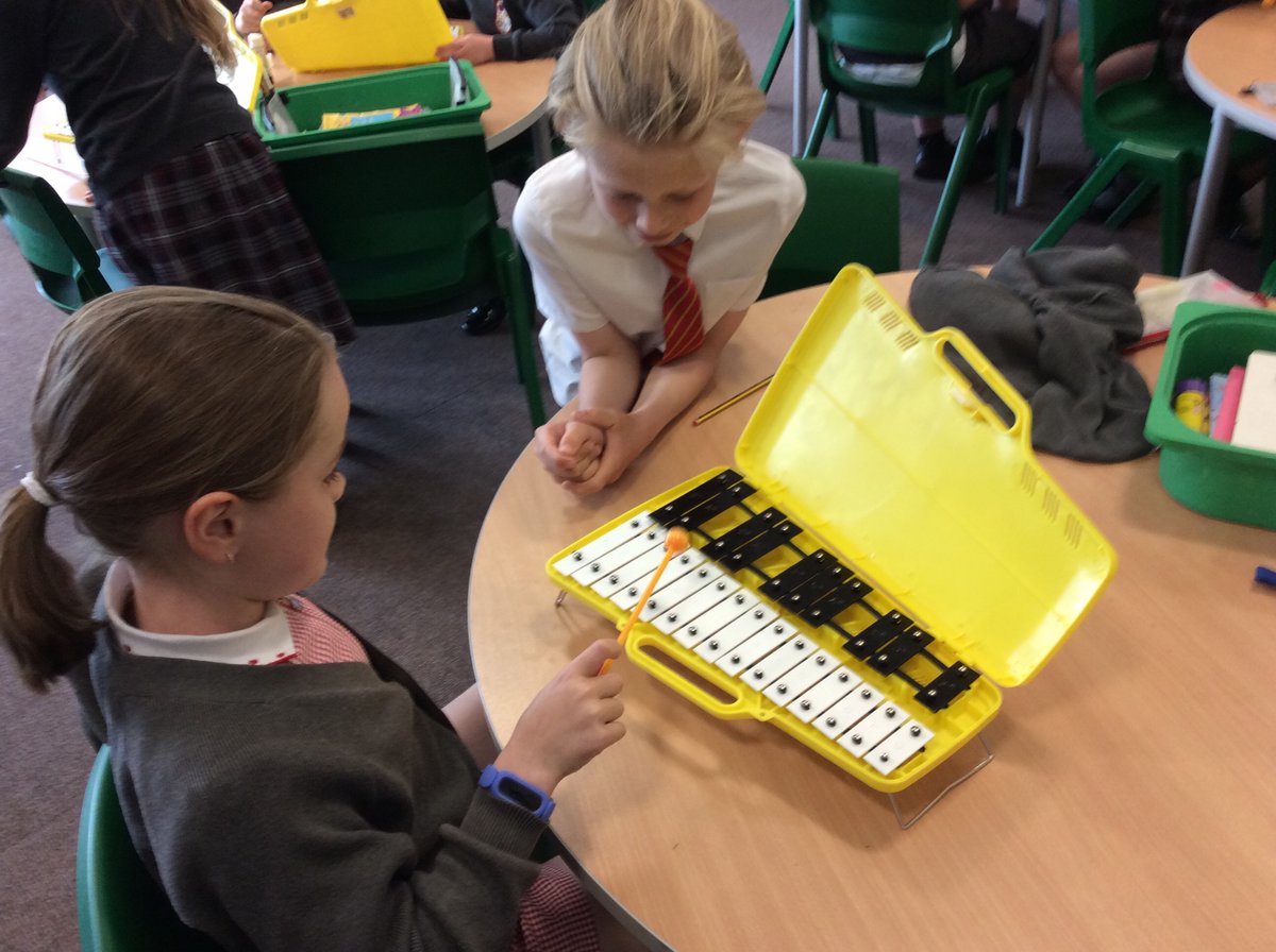 In this afternoon’s science lesson we experimented with different musical instruments in order to change the pitch of a sound #greatsankeyscience