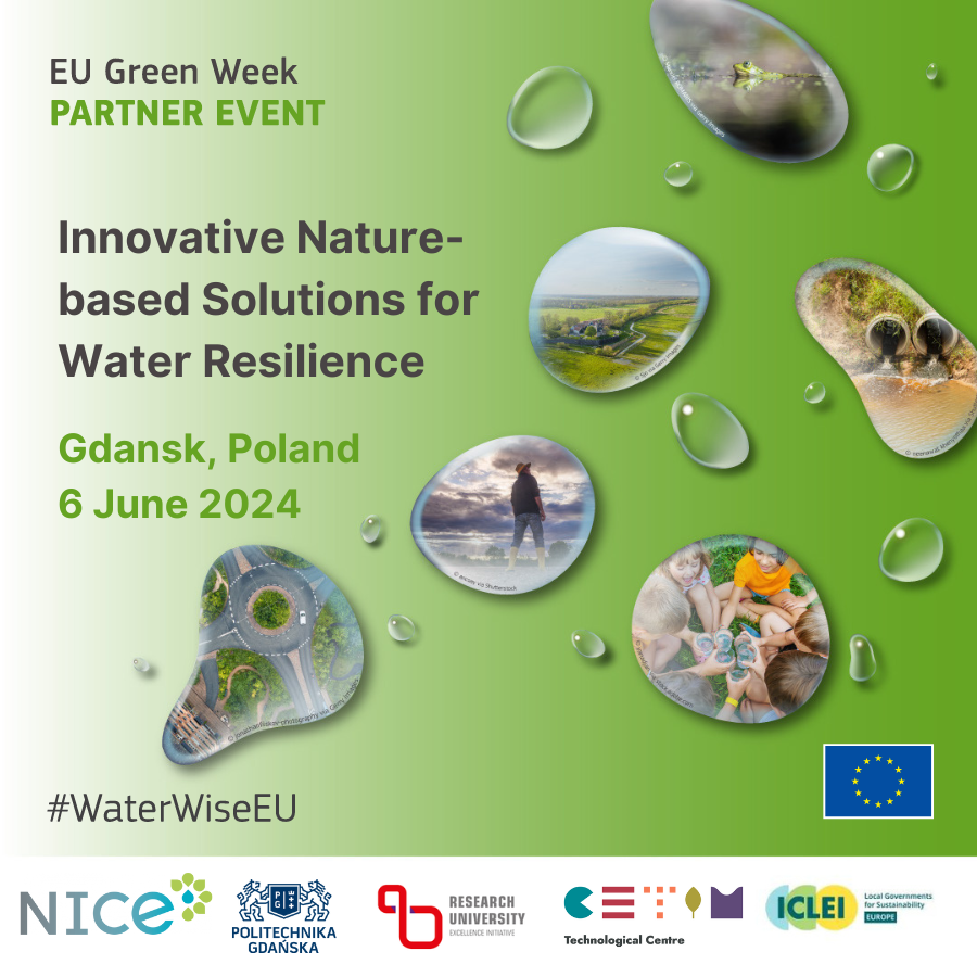 Local innovation matters!

Join @GdanskTech and @NICE_NbS for #EUGreenWeek as we discuss practical applications of innovative #naturebasedsolutions for water in Polish cities and European municipalities  

📅 6th June 2024 

Meet our panelists & register nice-nbs.eu/events?c=searc…