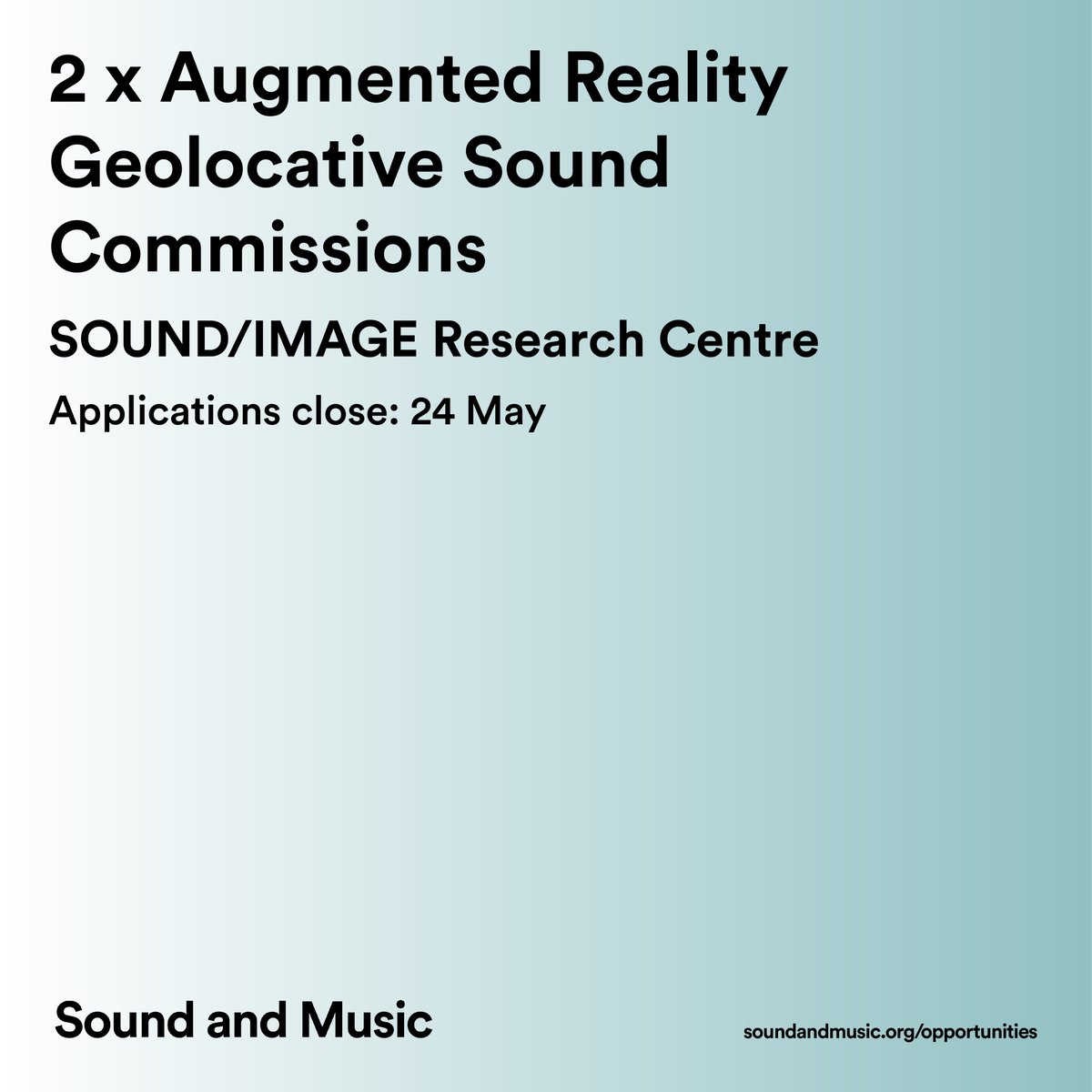 🪴 @Sound_Image_Res: Develop an immersive Augmented Reality audio experience for Greenwich Park. Commission fee: £300. (24 May)⁠