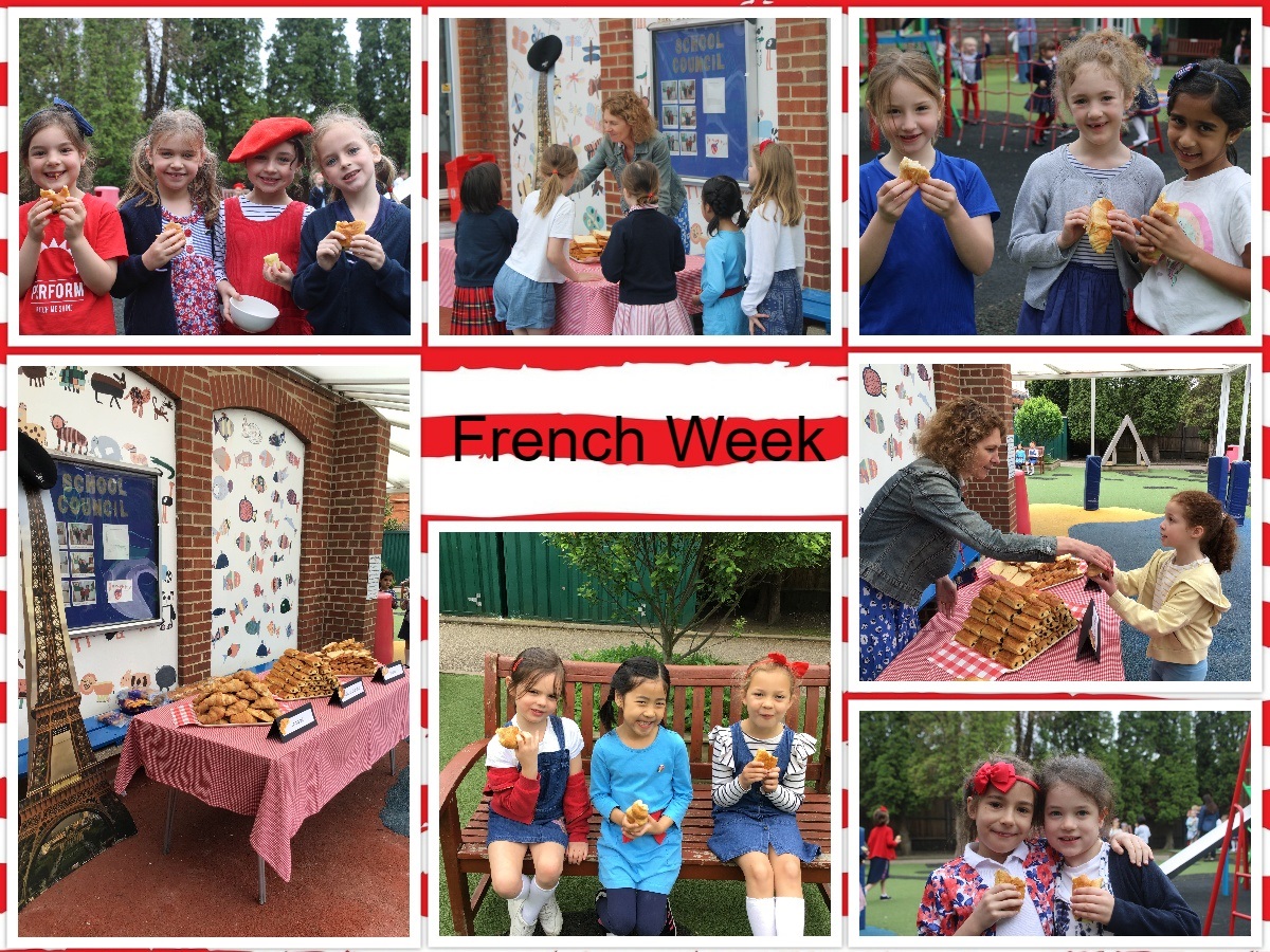 French Week has started!🇫🇷
All the girls enjoyed dressing in the colours of the French flag yesterday. The highlight of the day was the French Café at break time.  Nourriture délicieuse!
