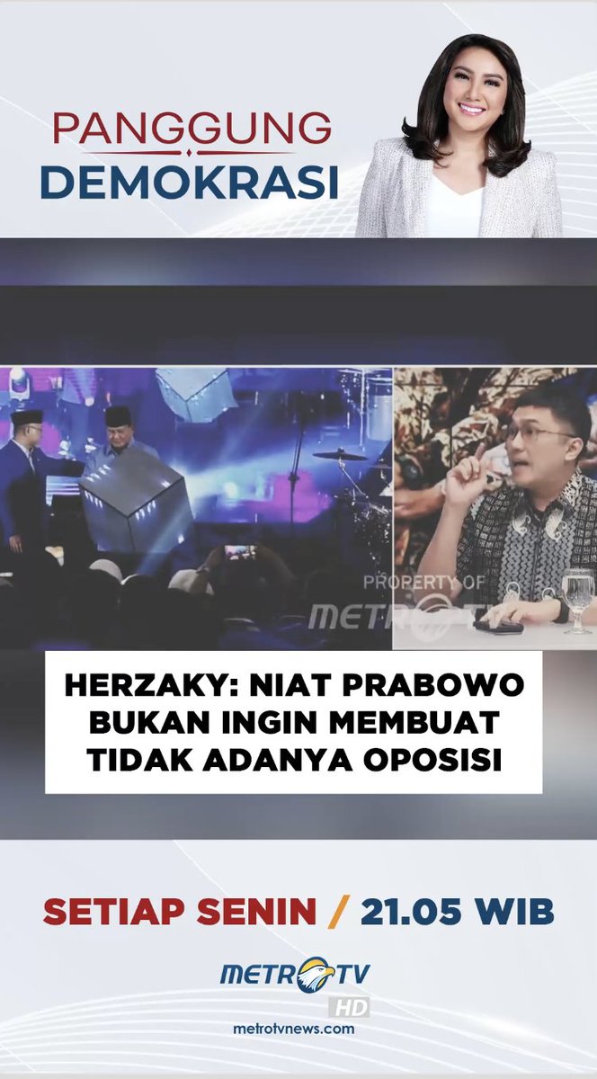 Menurut Herzaky, niat Prabowo bukan untuk membuat 'tidak ada' oposisi.

Saksikan Special Program #PanggungDemokrasi di Channel Youtube 'Metrotvnews' youtu.be/3bEeBc5Z9-A

#HerzakyMahendra #Ogah #Kerjasama #Jangan #Ganggu #PrabowoSubianto