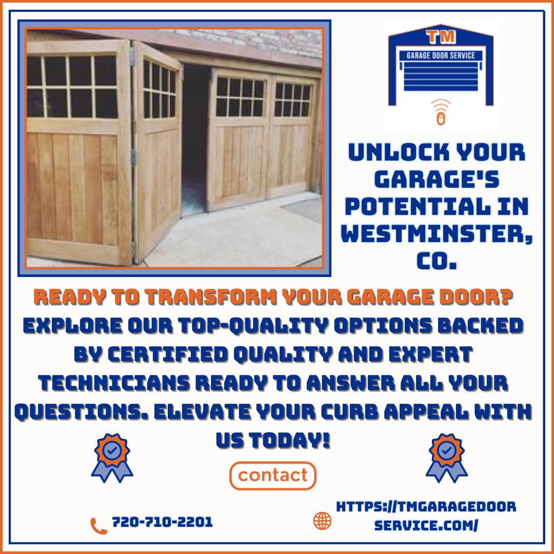 🚪🏞️ Ready to elevate your home's curb appeal? Unlock the potential of your garage door in Westminster, CO with our premium options!

#GarageGoals #WestminsterLiving #HomeImprovement #GarageGoals #Craftsmanship #CustomerFirst #GarageDoorRepair #WestminsterCO #SwiftSolutions

1/2
