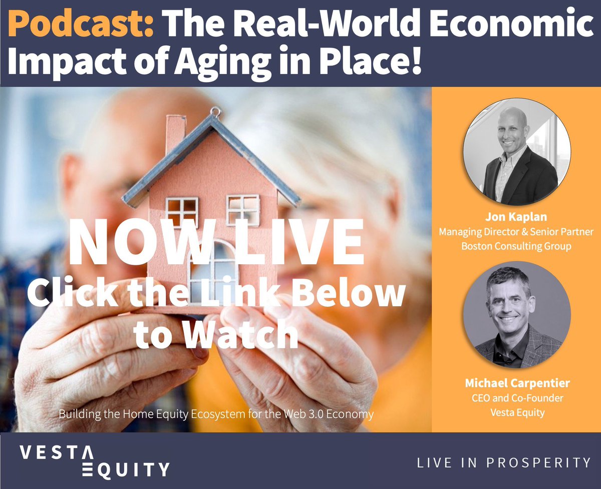 We are now live! Click here to view the podcast: buff.ly/4bwQUUd #aginginplace #realestate #tokenization #retiring #RWAs #blockchain #financialplanning #financialadvisors #realworldassets #debtfree #realestateinvesting