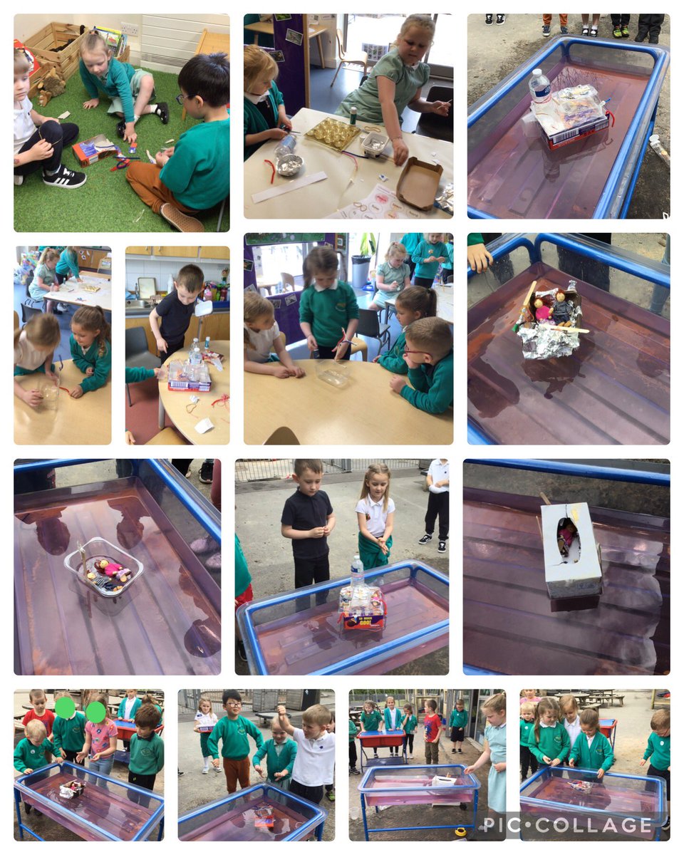 We have been taking part in a while class challenge. We worked in small groups to make a boat. The boat needed to float, be big enough to hold two characters, have a sail, and it must stay upright.  #article29 #article12 @OgmoreP