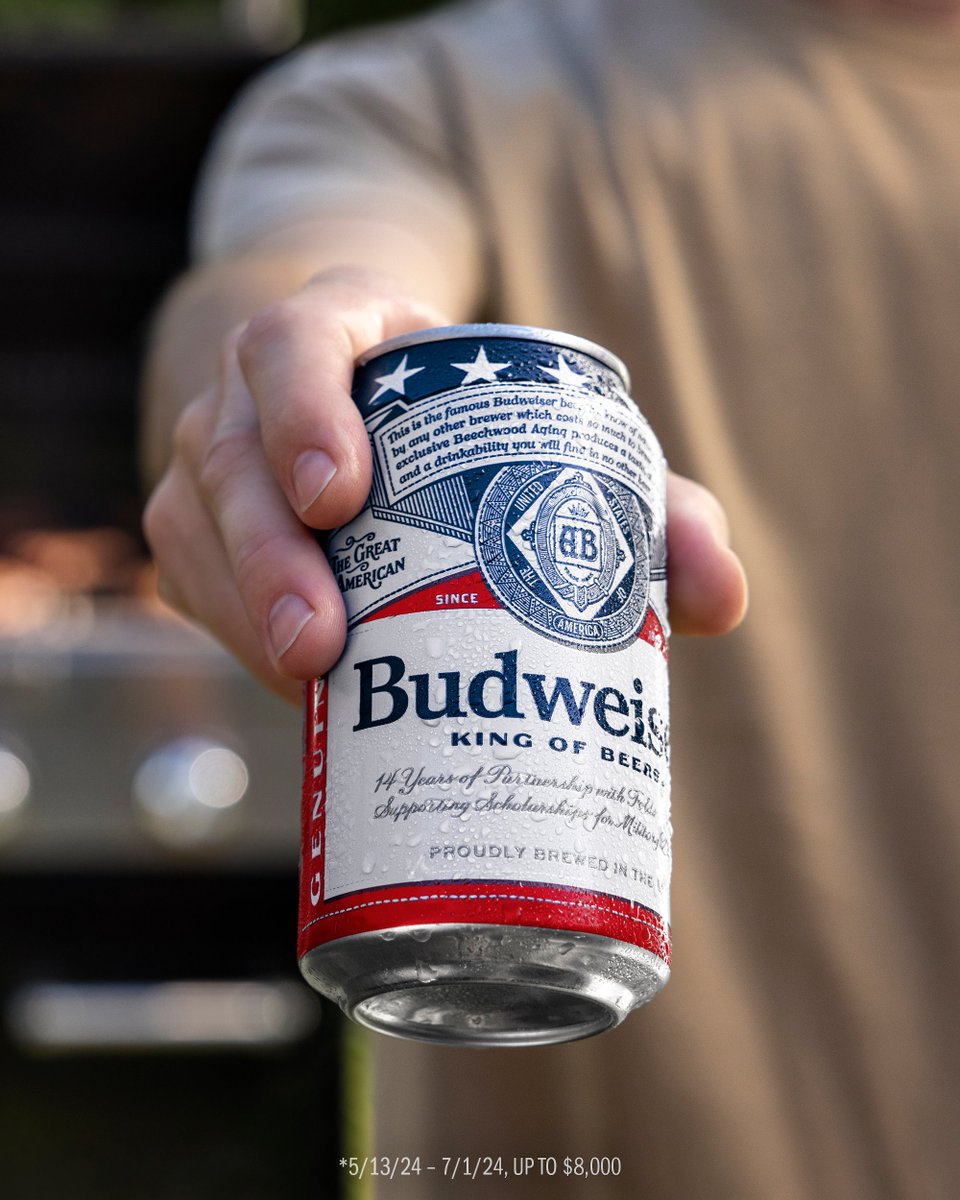 We're proud to continue our 14 year partnership with @FoldsofHonor with this year's limited-edition cans. ​ Our commitment doesn't stop there. ​ Comment with #SipToSupport and  #FoldsOfHonorDonation, and we’ll donate $1 to Folds of Honor* to support military families.