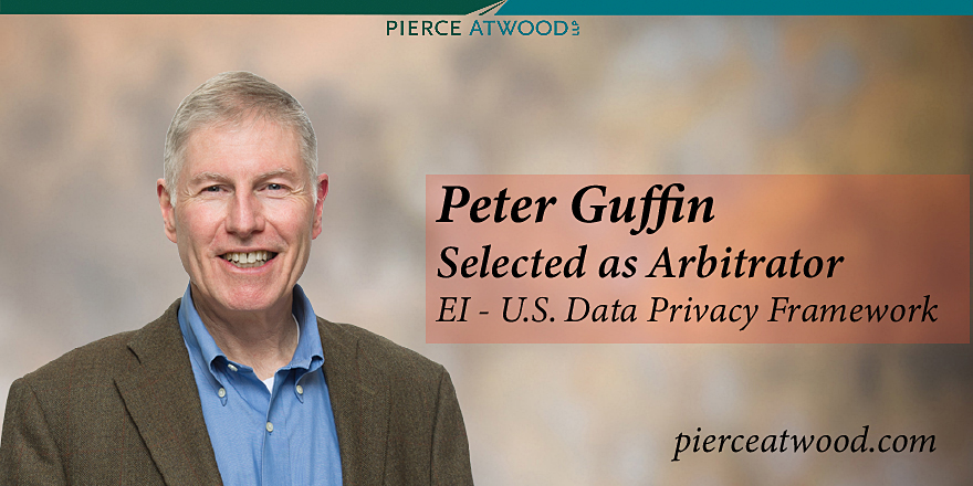 The @CommerceGov & @EU_Commission have selected firm #privacy and #datasecurity attorney Peter Guffin to serve as an arbitrator for the EU – U.S. Data Privacy Framework.  Click here to learn more: bit.ly/3yfVtTX