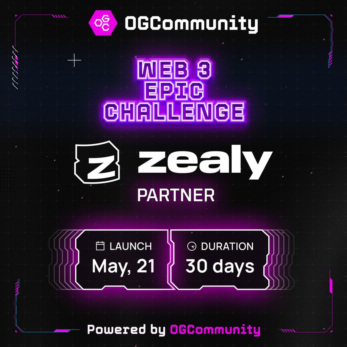 ⭐️Our First Partner for the Web3 Epic Challenge 🏅Zealy: A leader among web3 quest platforms with 1 million+ monthly active users. This is exactly where the Web3 Epic Challenge with a prize pool of $50,000 USDT unfolds! ✅Feel the magnitude of Zealy zealy.io: