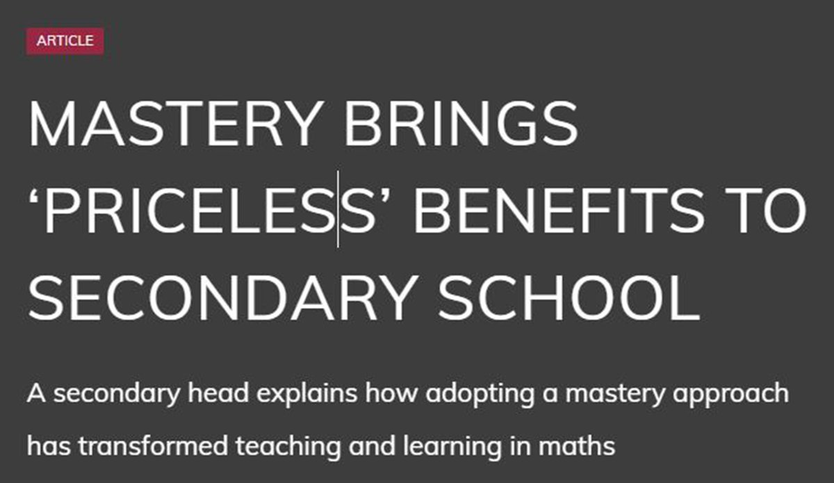 Recruitment is open for 2024/25 Secondary Teaching for Mastery. Read just how much of an impact this has had on participating Secondary Schools ncetm.org.uk/features/maste… and apply now! jurassicmaths.com/secondary-teac… @LearningMaths @MathsTeachSolns @MrsJHawkins2007 @phil_eadie