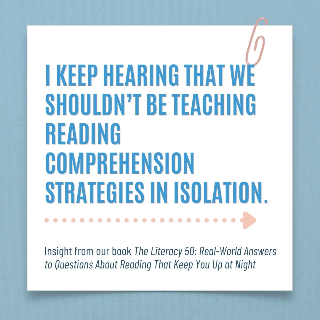 Think about which strategies, or combination of strategies, will help students access the text. One study found that the combination of ✅ main idea, ✅ text structure, and ✅ retelling helps students understand what they are reading.