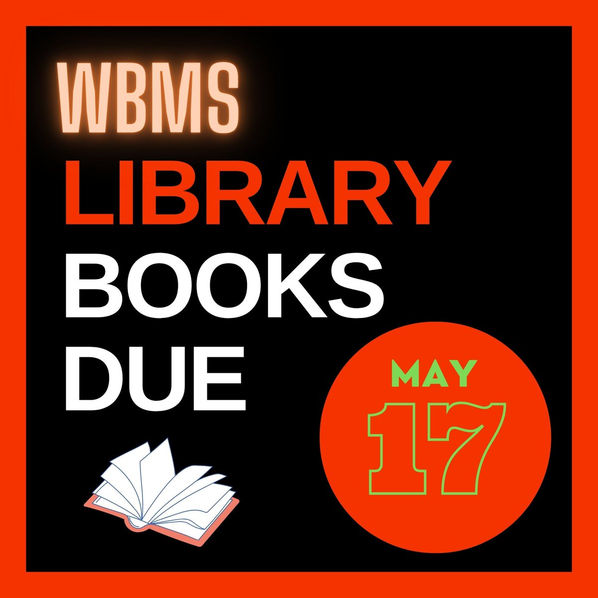 Hey @WestBriarMS, remember that all library books are due THIS Friday! That's in 4 days! Please start early and get them in! #whatwouldbaldlibrarianread #grizzliesread @wbmspto