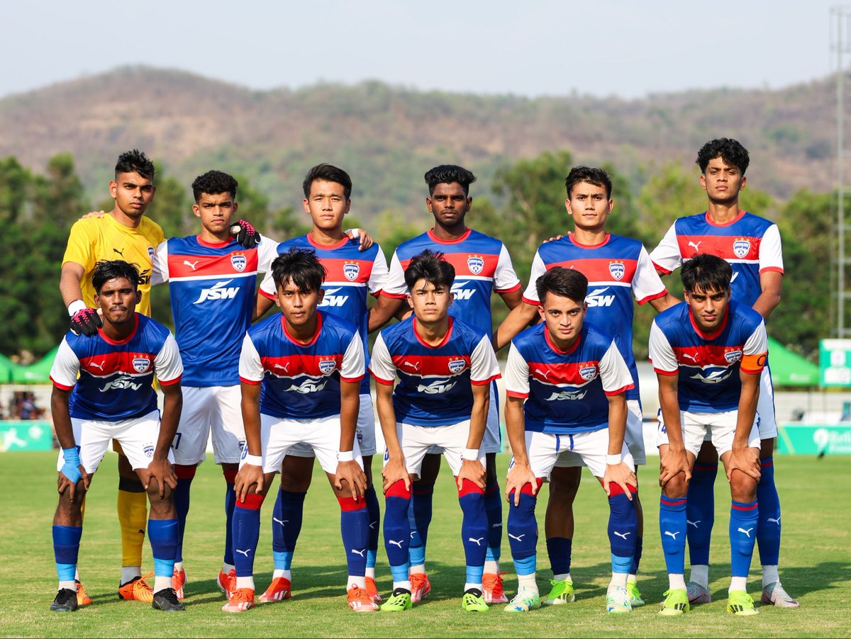 No hat-trick of titles for Bengaluru FC (R) ❌🏆

BFC are knocked out in the semis by PFC (2-4 penalties) 👀

Blue colts will now play in the 3rd place play-offs on 17th May at 6:00 PM, they’ll face losers of EBFC vs MFA