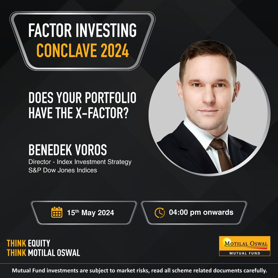 Gain an international perspective on factor investing at the Motilal Oswal Factor Investing Conclave 2024.

Sign up today: zoom.us/webinar/regist…

#factorconclave @BenedekVoros