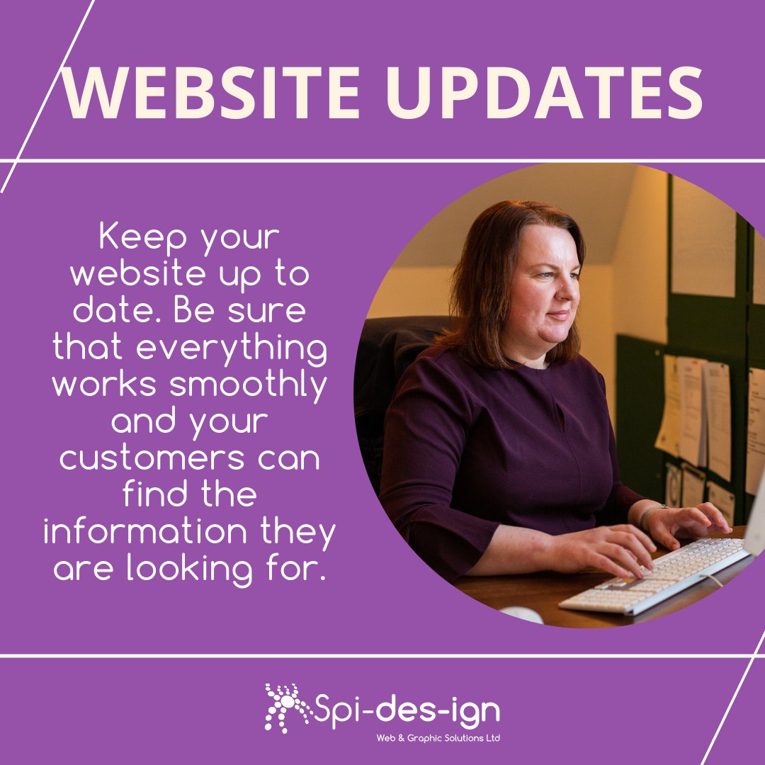 🚀Did you know that 94% of first impressions relate to your site's design? Keeping your website up-to-date isn't just an aesthetic choice - it's a business necessity!

🛠️ Ensure every link, image, and page works smoothly. 

#smallbusinessmarketing #marketing #businesstips