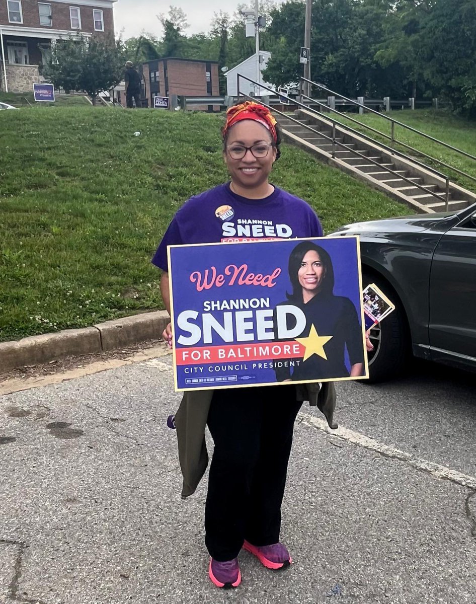 It’s Election Day in Baltimore City! Be sure and go vote today! #WeNeedSneed