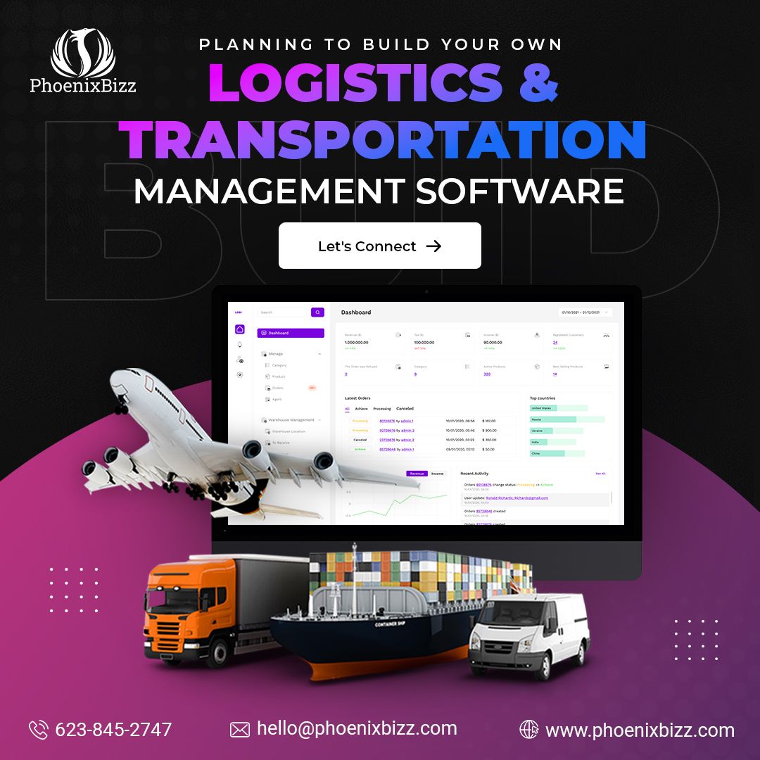 🚚𝐏𝐥𝐚𝐧𝐧𝐢𝐧𝐠 𝐭𝐨 𝐁𝐮𝐢𝐥𝐝 𝐘𝐨𝐮𝐫 𝐎𝐰𝐧 𝐋𝐨𝐠𝐢𝐬𝐭𝐢𝐜𝐬 𝐚𝐧𝐝 𝐓𝐫𝐚𝐧𝐬𝐩𝐨𝐫𝐭𝐚𝐭𝐢𝐨𝐧 𝐌𝐚𝐧𝐚𝐠𝐞𝐦𝐞𝐧𝐭 𝐒𝐨𝐟𝐭𝐰𝐚𝐫𝐞? 🖥️

At 𝐏𝐡𝐨𝐞𝐧𝐢𝐱𝐁𝐢𝐳𝐳, we understand the unique challenges logistics and transportation businesses face.

📞 +1 (623) 845-2747