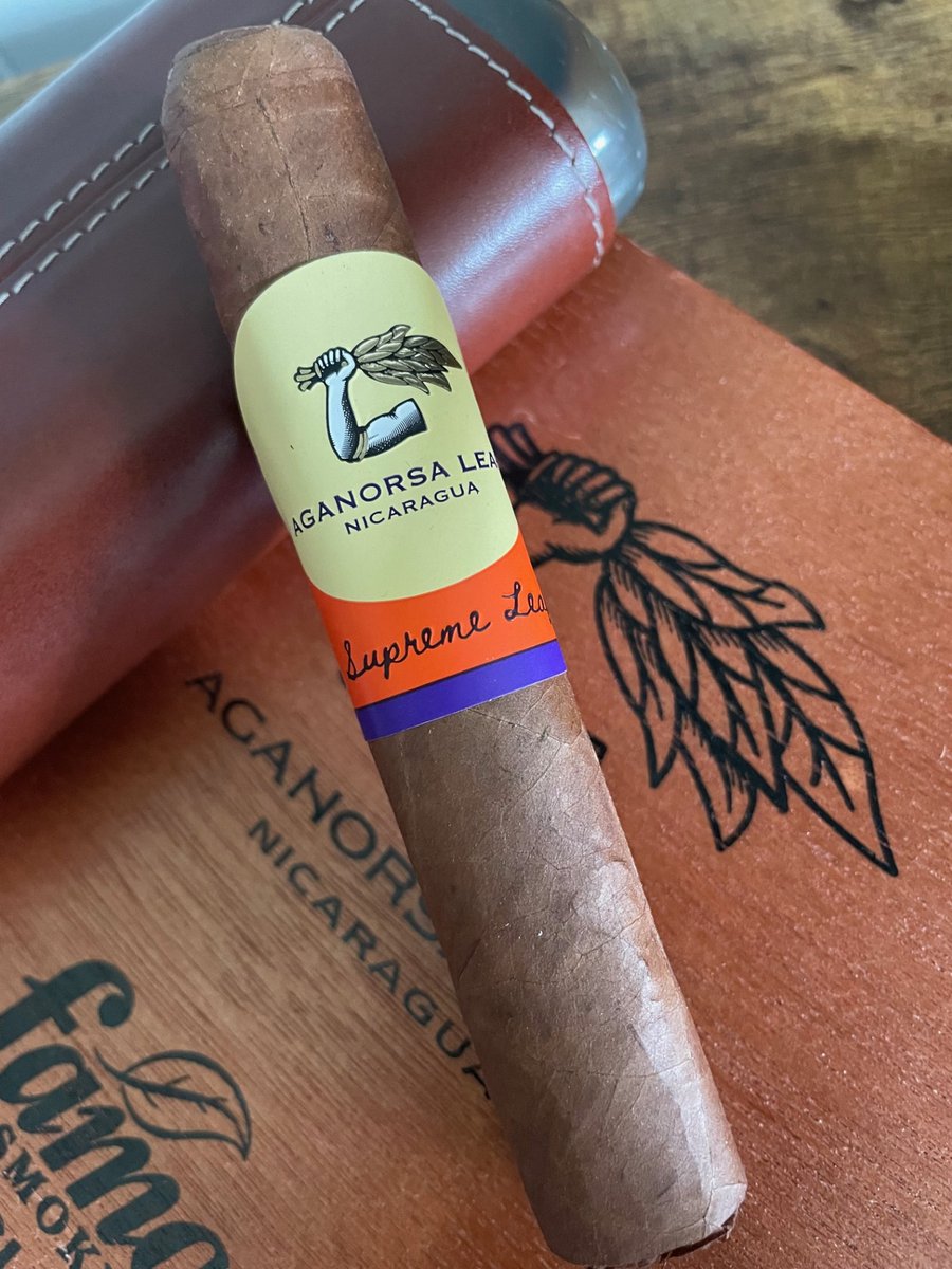 We have a few boxes of the Aganorsa Supreme Leaf in stock! Get some before they're gone - ow.ly/2P8a50RFKqZ. We have to agree with Will E. - Will E. ⭐️⭐️⭐️⭐️⭐ One of the best cigars out there️. #cigar #cigars