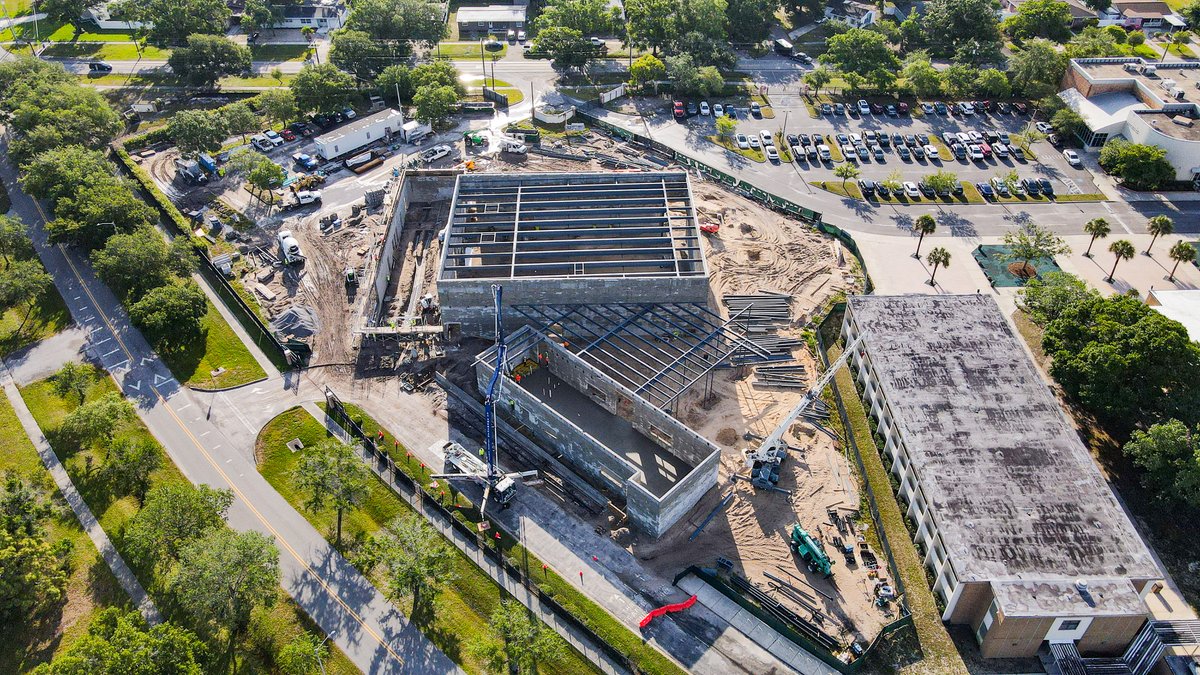 Exciting progress is underway for the Bellini Center for the Arts! Witness the transformation of this masterpiece as it rapidly comes to life on our campus! 🏗️