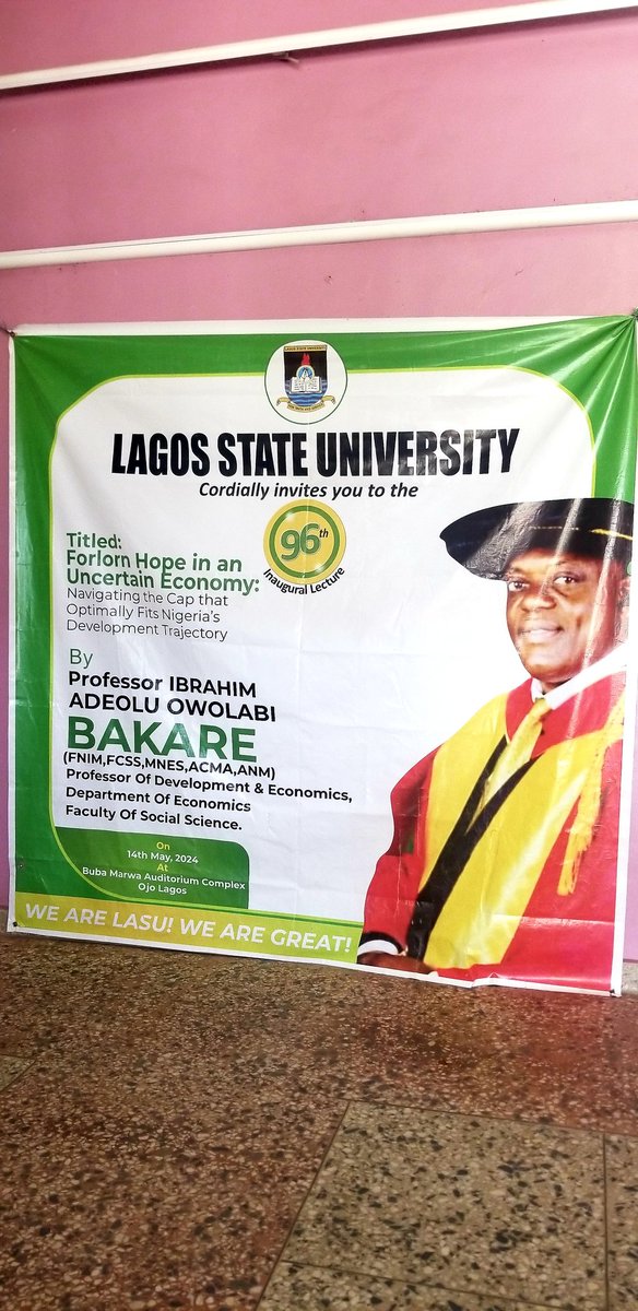 Lagos State University is inviting you to a scheduled Zoom meeting. Topic: The 96th Inaugural Lecture to be delivered by Professor Ibrahim Adeolu BAKARE, Professor of Development and Economic Studies. Time: May 14, 2024 03:00 PM Africa/Lagos Join Zoom Meeting…