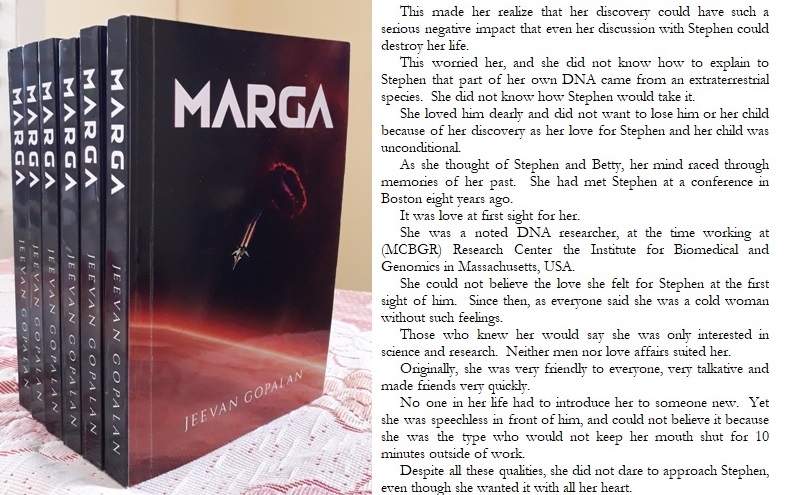 @DanieleAuthor @_pecaka @A_DiAngelo @AiesJayAuthor @AlexLundAuthor @ash_progressw @author_butcher @AuthorMichael57 @AuthorThurmond @CardenaLeyla @Foxtech_edc 1st to 4th Teaser for my book 'Marga' hybrid historic sci-fic spiced with romance. Copy & paste to address bar: On Amazon: a.co/d/4HKH0p5 Others: books2read.com/Marga-Sci-Fic-… Amazon.com: MARGA eBook : Gopalan, Jeevan: Kindle Store