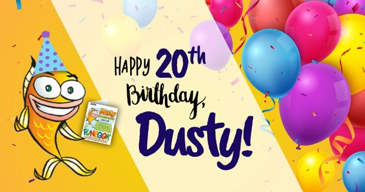 Today is Dusty the Asthma Goldfish’s 20th Birthday! Celebrate Dusty and Asthma Awareness Month by downloading the updated Asthma Triggers mini booklet! epa.gov/asthma/dusty-a…